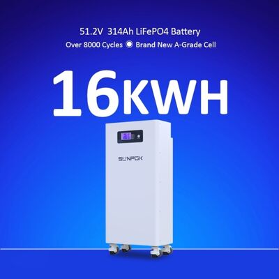 High Quality 15KWH 300Ah Lithium Ion Battery Pack Lifepo4 51.2V Mobile Vertical Solar Battery