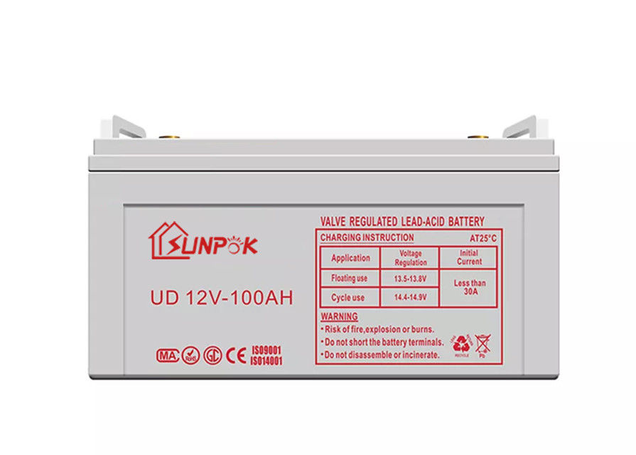 UN38.3 Deep Cycle 12V แบตเตอรี่เจล 100ah 200ah สำหรับเก็บพลังงาน RV เรือ รถยกไฟฟ้า
