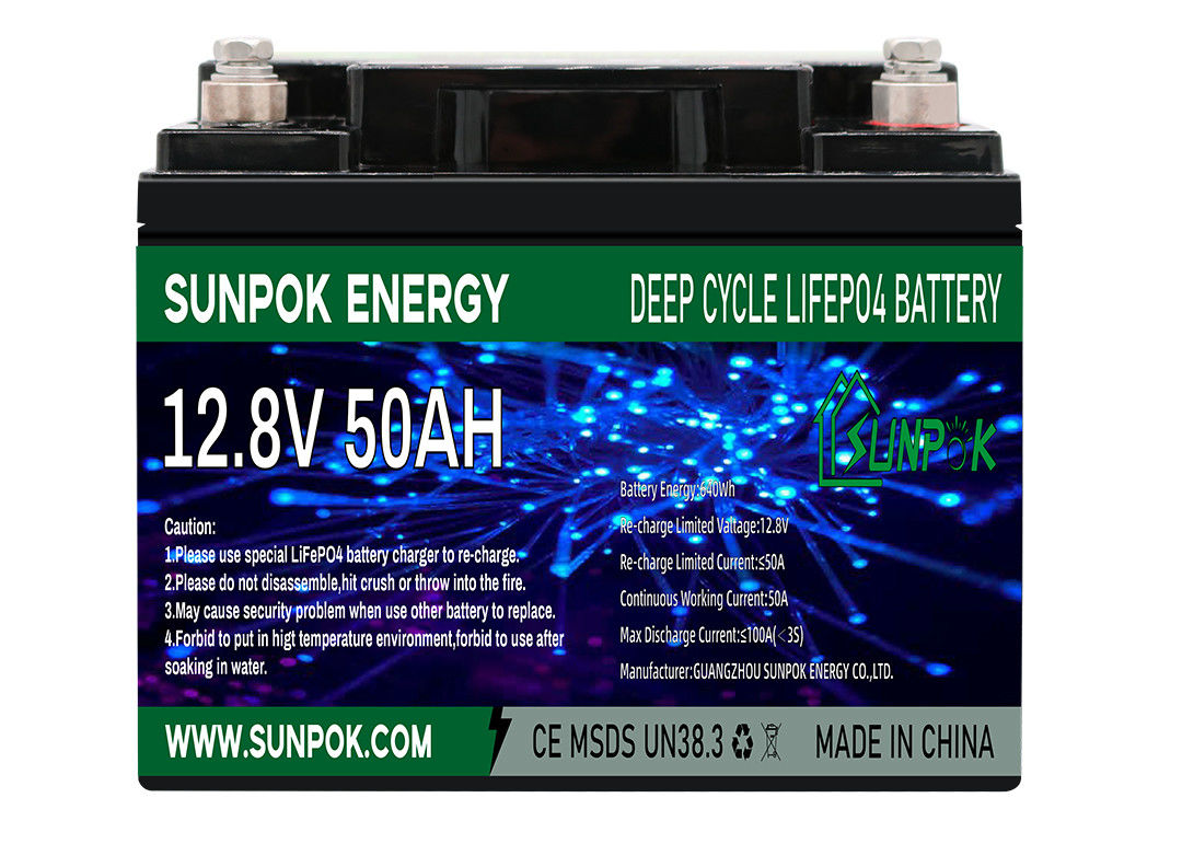 แบตเตอรี่ลิเธียมไอออนรอบลึก 12V 50Ah สำหรับการจัดเก็บพลังงานแสงอาทิตย์