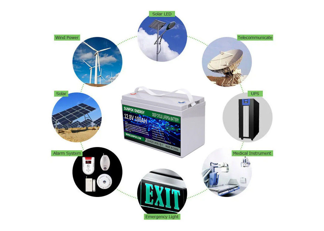 LiFePo4 แบตเตอรี่ลิเธียมไอออนรอบลึก 12v 24V 100ah 200ah Long Life Agm Gel Batteries
