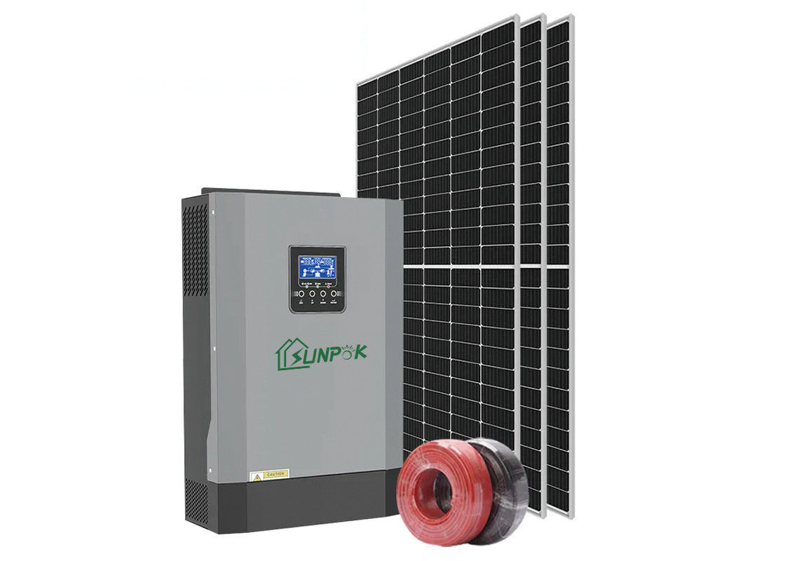 จอแสดงผล LCD Pure Sine Wave Off Grid Inverter 48v 6kva 6000es พร้อมสวิตช์ถ่ายโอน