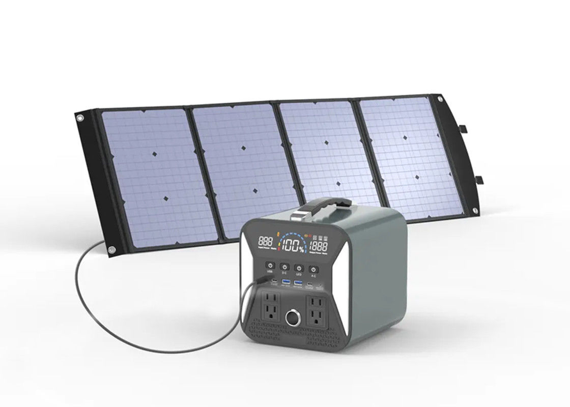 เครื่องกำเนิดพลังงานแสงอาทิตย์ 500w 1000w 2000w 220v แบตเตอรี่ลิเธียมสถานีพลังงานแสงอาทิตย์แบบพกพา