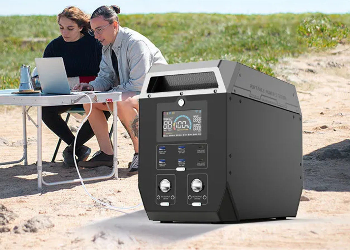 ประเภท C อินพุต 2000w ลิเธียมแบบพกพา Power Station แบตเตอรี่ Power Bank