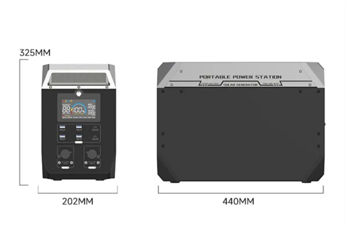 32V ลิเธียมแบบพกพาสถานีไฟฟ้าตั้งแคมป์กลางแจ้ง 500w 2000W เครื่องกำเนิดไฟฟ้าพลังงานแสงอาทิตย์
