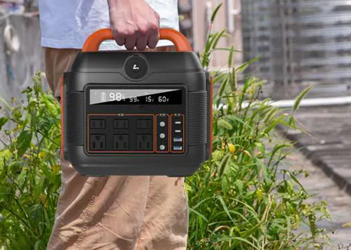 แหล่งจ่ายไฟแบตเตอรี่ลิเธียมแบบพกพา 50HZ สำหรับบ้าน Rv กลางแจ้ง