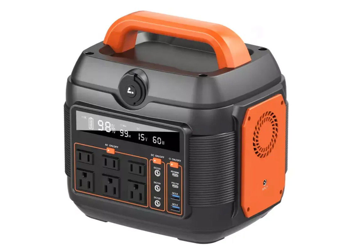 600w ลิเธียม Ac Dc เอาท์พุตพลังงานแสงอาทิตย์เครื่องกำเนิดไฟฟ้าแบบพกพาแคมป์ปิ้งกลางแจ้ง