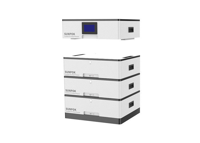 UN38.3 แบตเตอรี่ลิเธียมไอออน 48v 100ah 200ah ระบบจัดเก็บพลังงานแบตเตอรี่แรงดันสูงแบบเรียงซ้อน