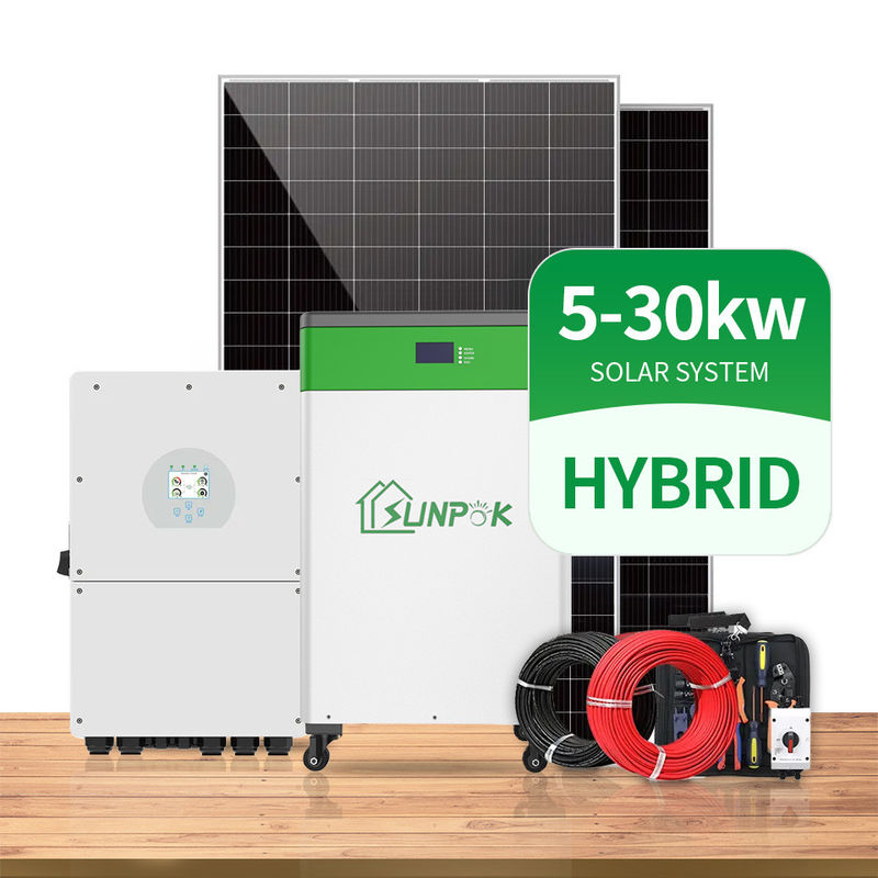 ระบบสุริยะ 10Kw 15Kw 20KW ครบชุด 5000 W On Off Grid Solar System