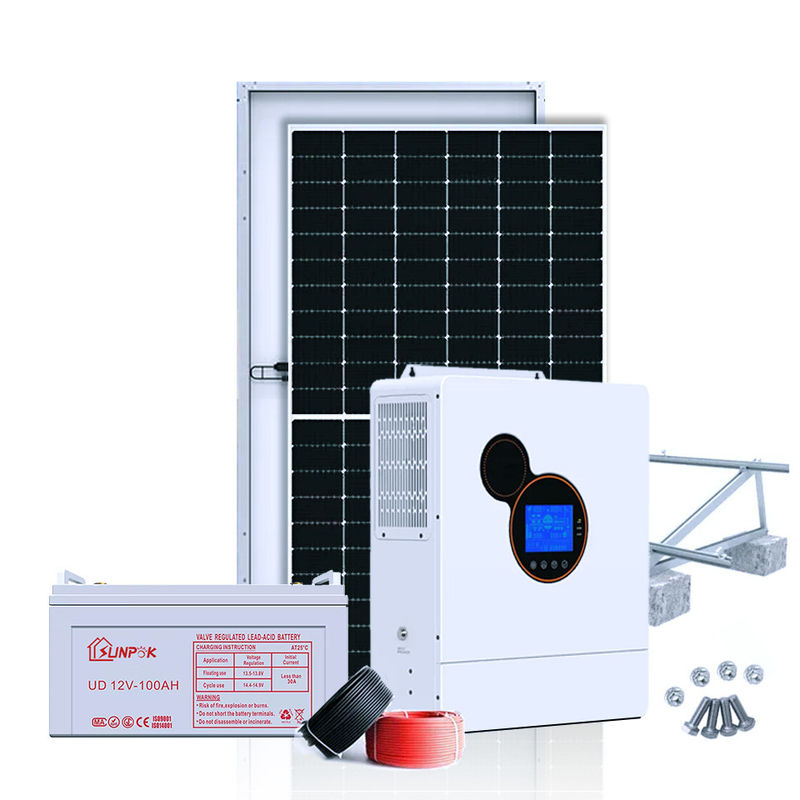 Sunpok 10kw 15kw 20kw ปิดระบบพลังงานแสงอาทิตย์แบบกริด 10000w เครื่องกำเนิดไฟฟ้าพลังงานแสงอาทิตย์
