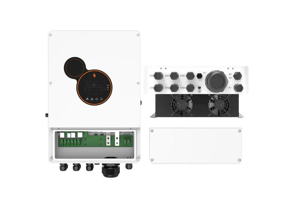 Sunpok 5kva Mppt 450vdc Pv อินพุต 220v 48v 5kw On Off Grid Tie Hybrid Solar Inverter