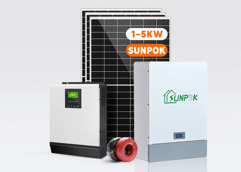 ระบบติดตั้งแผ่นไฟฟ้า Lithium Ion Pv 48V 3kwh 5kwh 15kwh โมดูลแสงอาทิตย์