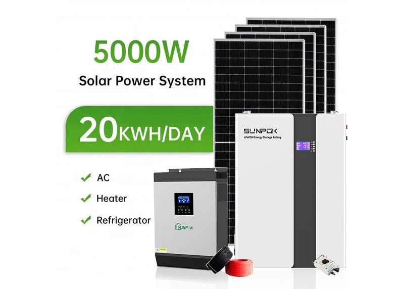 VDE Certified Hybrid Solar System Kit With MPPT Controller และชนิดแบตเตอรี่กรด鉛