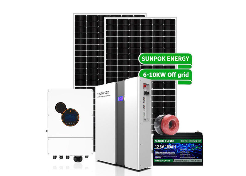 ชุดครบวงจร ระบบพลังงานแสงอาทิตย์ ระบบพลังงานแสงอาทิตย์ไฮบริด 5000W ระบบพลังงานแสงอาทิตย์ 3KW 6KW 8KW 10KW แผ่นแสงอาทิตย์ ชุดบ้าน แผ่นแสงอาทิตย์ ระบบสําหรับบ้าน