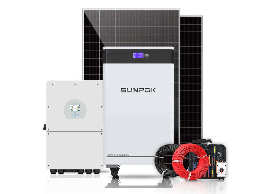 230V 3Kw 5Kw 8Kw 10Kw Hybrid Solar System Kit สําหรับบ้านและธุรกิจ