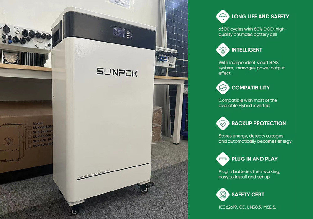 3kw 5kw 8kw 10kw ระบบไฟฟ้าพลังงานแสงอาทิตย์แบบไฮบริด ระบบไฟฟ้าพลังงานแสงอาทิตย์แบบไฮบริด 5กิโลวัตต์ พร้อมแบตเตอรี่