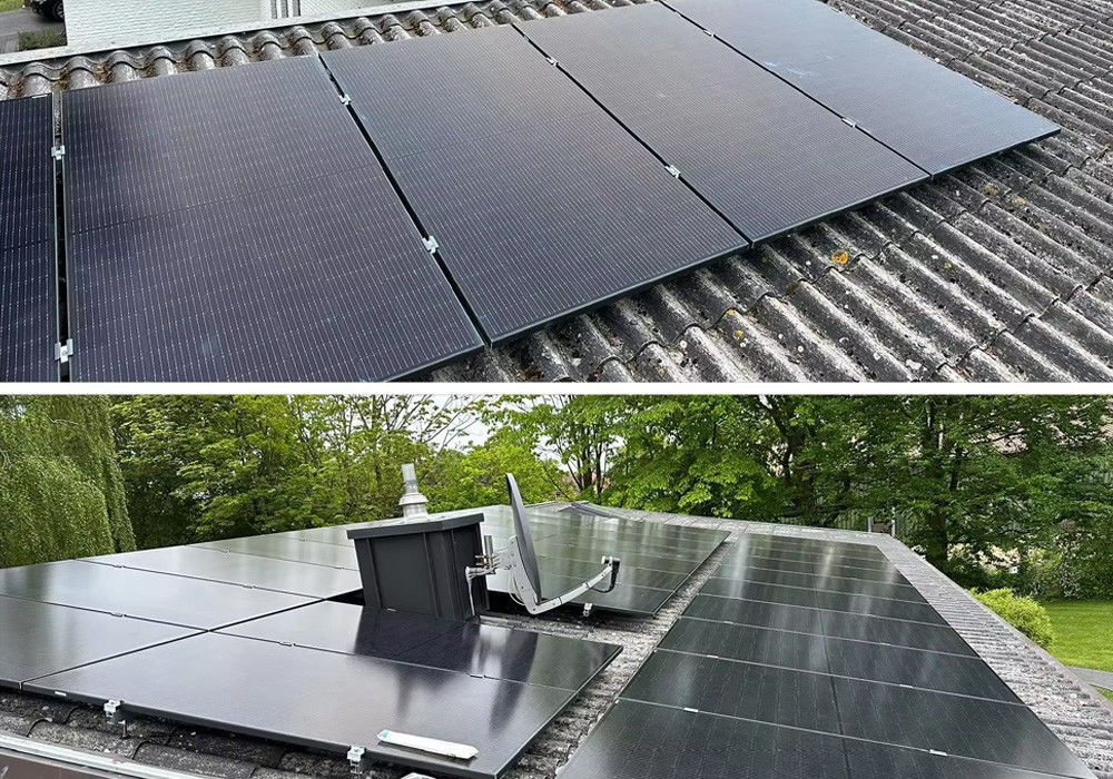 3kw 5kw 8kw 10kw ระบบไฟฟ้าพลังงานแสงอาทิตย์แบบไฮบริด ระบบไฟฟ้าพลังงานแสงอาทิตย์แบบไฮบริด 5กิโลวัตต์ พร้อมแบตเตอรี่