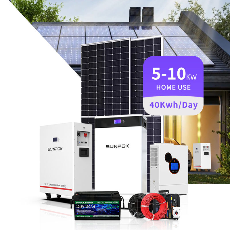 แบตเตอรี่ Lithium LifePO4 48v 200ah 5Kwh 10Kwh แรงไฟฟ้ากําแพงด้วย BMS สําหรับ Off Grid / Hybrid Solar System