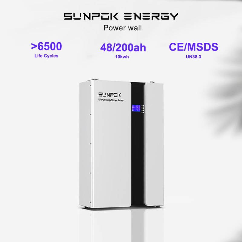 แบตเตอรี่เก็บพลังงานแสงอาทิตย์ มูลค่าสุดยอด แบตเตอรี่ลิทธิียมไอออน 48V 100Ah 200Ah Powerwall Lifepo4