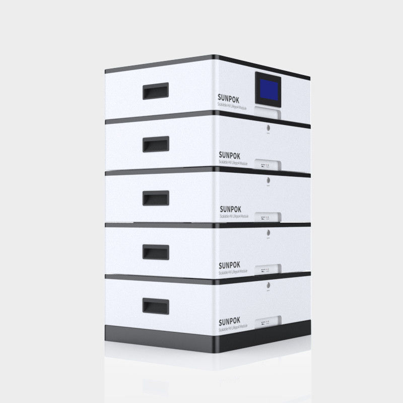 แบตเตอรี่เก็บพลังงานแบบจําลองที่สามารถต้อนกันได้ แบตเตอรี่ 48V 10kwh 20kwh 400Ah แบตเตอรี่บ้านความดันสูง