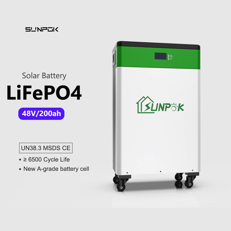 วงจรลึก LiFePO4 แบตเตอรี่ไอออนลิเดียมะ surya 10kwh 48v 200ah ระบบพลังงานแสงอาทิตย์บ้าน