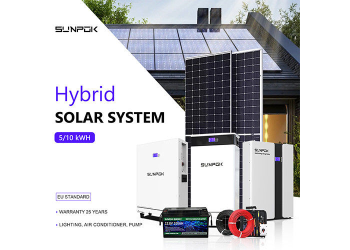 ระบบพลังงานแสงอาทิตย์ 3kw 5kw 10kw Home Solar Panel Kit สําหรับบ้าน Prefab