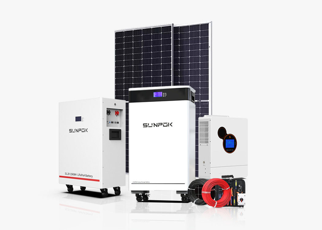 Home ระบบพลังแสงอาทิตย์ 30kw ครบ 10kw 15kw ระบบกลับ แบตเตอรี่ลิธีอุตสาหกรรมพลังแสงอาทิตย์