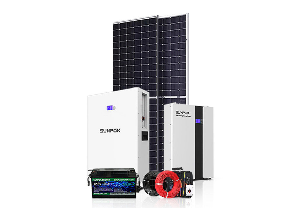 ไฮบริด ออนกรีด ออฟกรีด ระบบพลังงาน 3kw 15kw 30kw 50kw ระบบพลังงานแสงอาทิตย์
