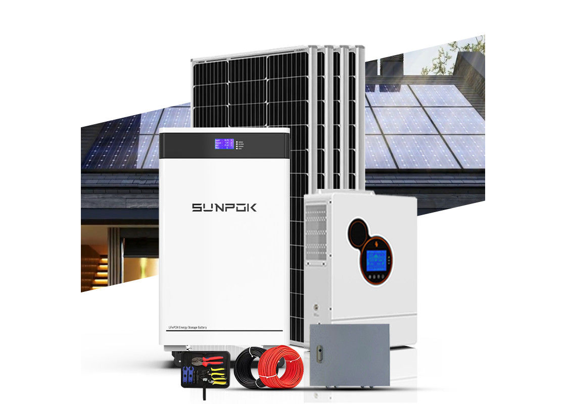 ระบบพลังแสงอาทิตย์ ครบครัน Home 10kw 15kw 200kw Off Grid ไฮบริดพลังงาน Inverter แบตเตอรี่ แพเนลเก็บพลังงาน ระบบพลังงานแสงอาทิตย์