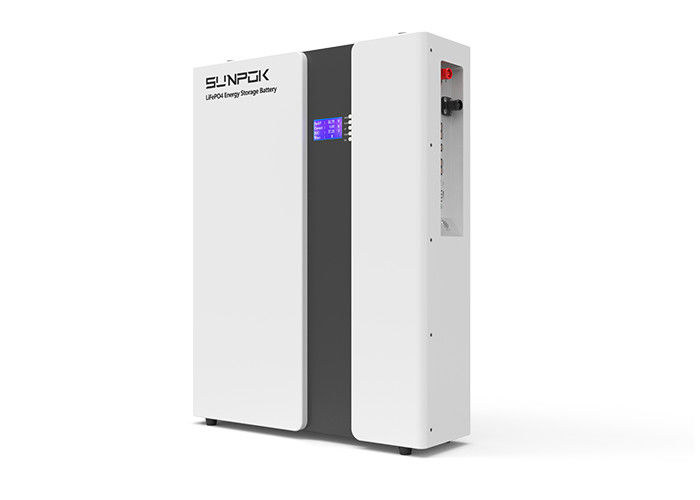แบตเตอรี่ ลิทธิียม 48V 51.2V 200Ah 5.12Kwh 10.24Kwh Lifepo4 แรงไฟฟ้าติดผนัง ระบบพลังงานแสงอาทิตย์ครัวเรือน