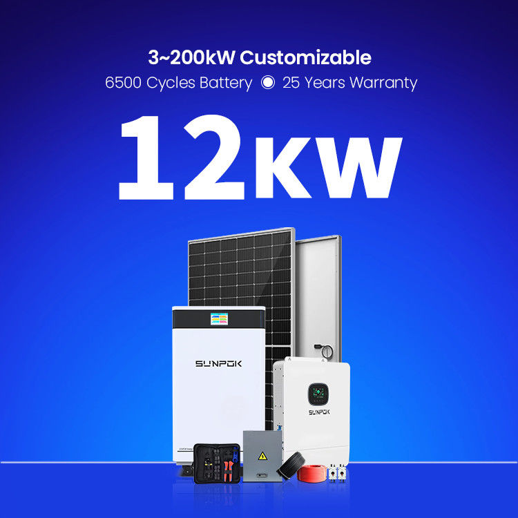 5Kw 10Kw 12Kw 15Kw 18Kw 20Kw 25Kw 30Kw Off Grid ระบบพลังงานแสงอาทิตย์