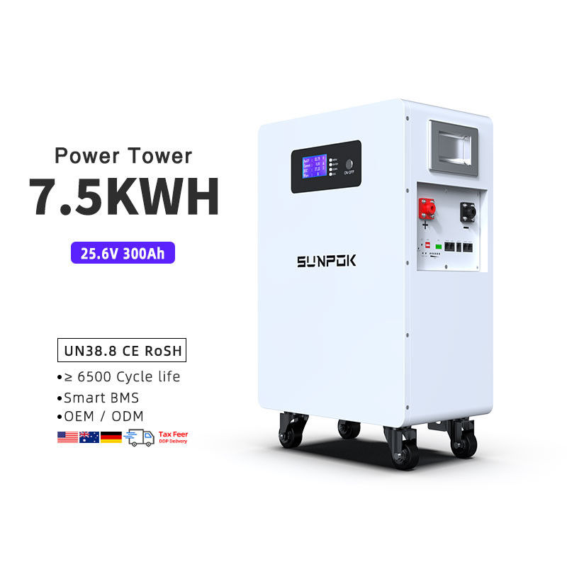 2025 ดีไซน์ใหม่ แบตเตอรี่ 7.5Kwh แบตเตอรี่ 24V 300 แบตเตอรี่ ไลธิโอน 300Ah แบตเตอรี่ ไลธิโอน 300Ah ระบบเก็บพลังงานแสงอาทิตย์