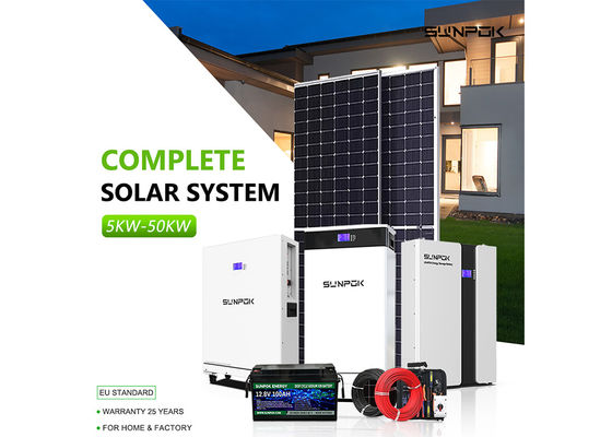 Off Grid Full Set 5 Kw  10kw 15kw Off Grid Solar Power System 550w 600w Solar Panel