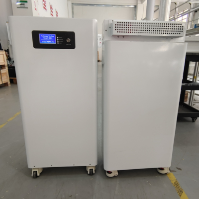 แบตเตอรี่ตั้งพื้น Lifepo4 51.2V 314ah พร้อมลูกกลิ้ง แบตเตอรี่ 48V 300ah 16kwh 10kw พลังงานแสงอาทิตย์สำหรับบ้าน Batterie Solaire