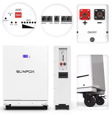 ชุดแบตเตอรี่จัดเก็บพลังงาน LiFePO4 48V 51.2V 400Ah 20kWh LiFePO4 สำหรับระบบจัดเก็บพลังงานภายในบ้าน