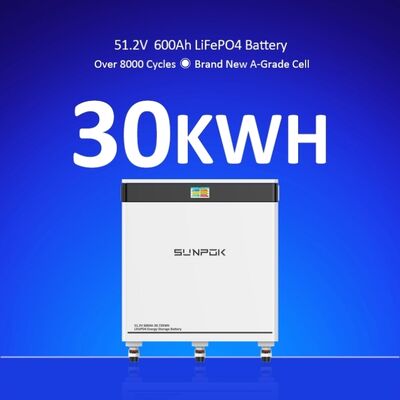 Home Energy System 30kWh Battery 600Ah Lithium Battery LiFePo4 Battery 48V 51.2V Lithium Ion Battery Pack
